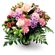 arrangement of roses carnations and alstroemerias