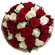 bouquet of red and white roses. Bahamas