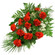 red carnations with babys breath