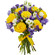 bouquet of yellow roses and irises. Bahamas