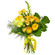 Yellow bouquet of roses and chrysanthemum. Bahamas